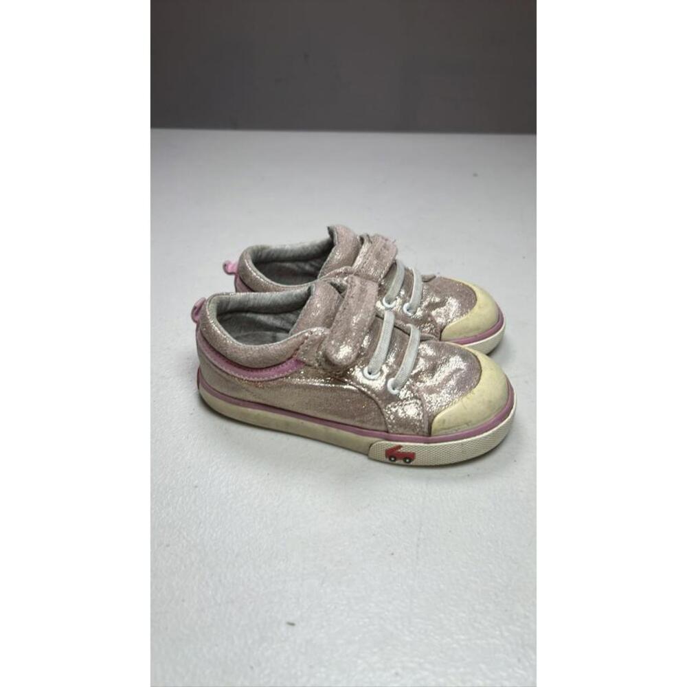 Kai Run Kristin Toddler Girls Rose Shimmer Glitter Sneakers Size 8